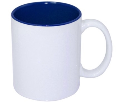 Inside and handle color sublimation mug